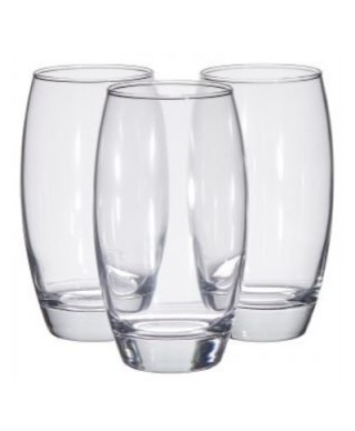 Стеклянные стаканы для сока 500мл, 3 шт.
