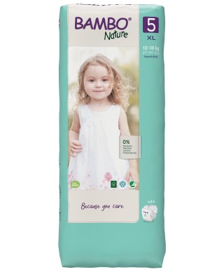 BAMBO Nature pants 5 (12-18 kg) eco and skin friendly diapers, 44 pcs.