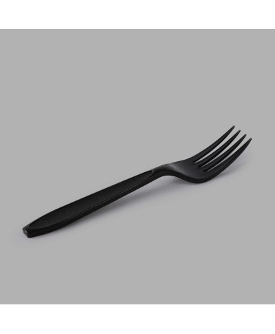 Plastic forks, 50 pcs., black