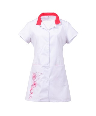 FLORIANA Women's Medical Lab Coat "Pienenīte" with embroidery