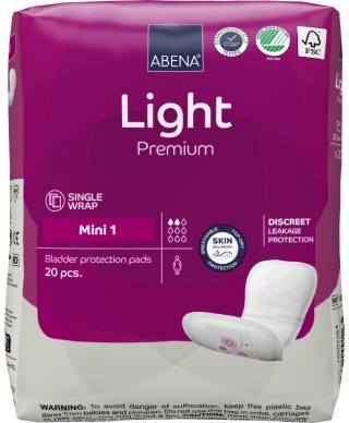 ABENA Light Mini 1 bladder protection pads, 20 pcs.