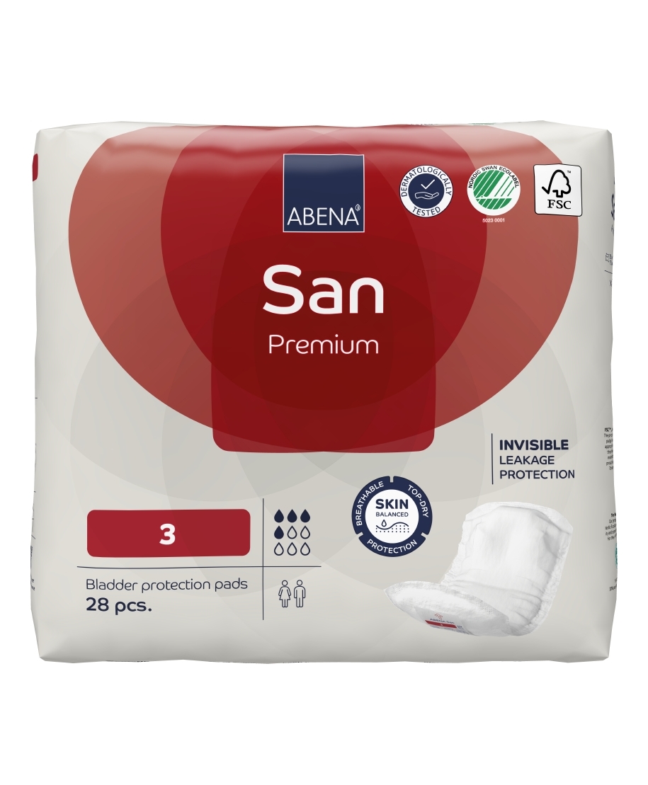 ABENA San 3 Premium incontinence pads 28 pcs. (Denmark)