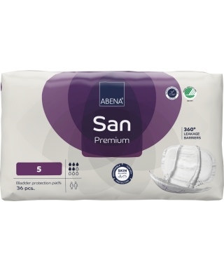 ABENA San 5 Premium incontinence pads 36 pcs. (Denmark)