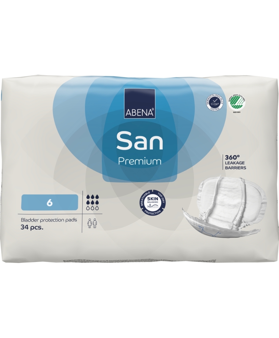 ABENA San 6 Premium incontinence pads 34 pcs. (Denmark)