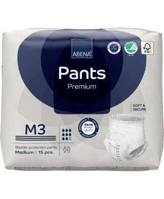 ABENA Pants (Abri-Flex) M3 Premium panty diapers for urinary incontinence 15 pcs. (Denmark)