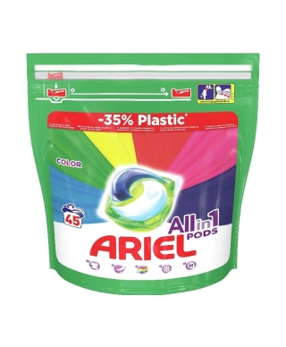 Гелевые капсулы для стирки цветных тканей Ariel COLOR All in 1, 45 шт.