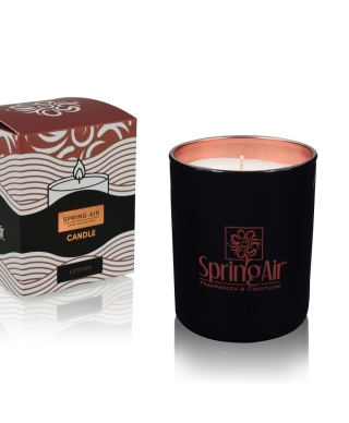 SPRING AIR LUX Bronze Line COTTON aromatic candle, 170 ml (Greece)