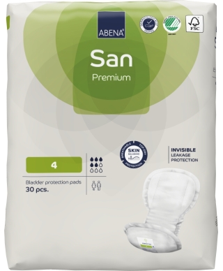 ABENA San 4 Premium прокладки при недержании 30 шт. (Дания)