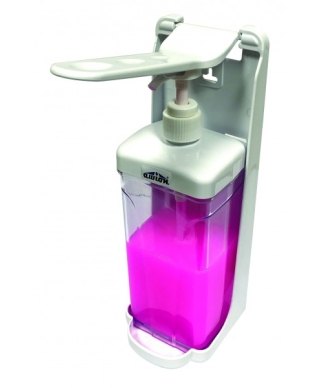 Дозатор для жидкого мыла или дезинфицирующих средств, с рычагом, 1л, арт.DSS130
