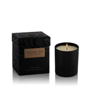 SPRING AIR LUX Black Satin ароматическая соевая свеча, 230 мл (Греция)