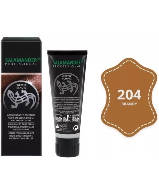 SALAMANDER PROFESSIONAL Wetter Schutz Cream for all smooth leathers, Brandy 75 ml