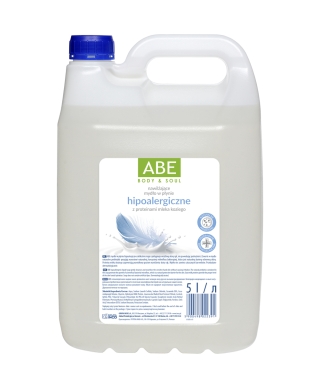 Hypoallergenic liquid soap ABE with goat milk proteins (Ludwik)