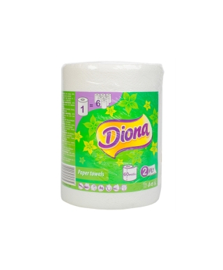 Бумажные полотенца "Gruine Diona", 2 слоя, 60м, арт. 80736