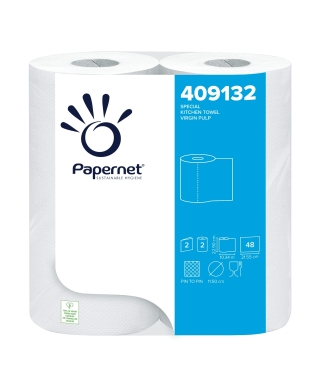 Бумажные полотенца "Papernet Special Kitchen Towel", 2 слоя, 10м, art. 409132 (2 шт.)