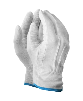 Рабочие х/б перчатки с микроточками, арт.44-3127