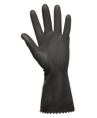 ABENA Резиновые перчатки, чёрные