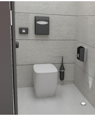 MARPLAST WC birste ar sienas turētāju, art. A65801NE (Itālija)