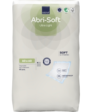 ABENA Disposable pads, Abri-soft Ultra Light, 60x60cm, 60 pcs. (Denmark)