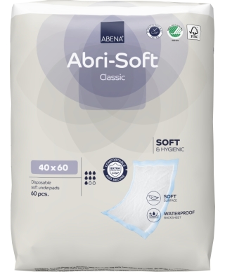 ABENA Disposable pads, Abri-soft Classic, 40x60cm, 60 pcs. (Denmark)