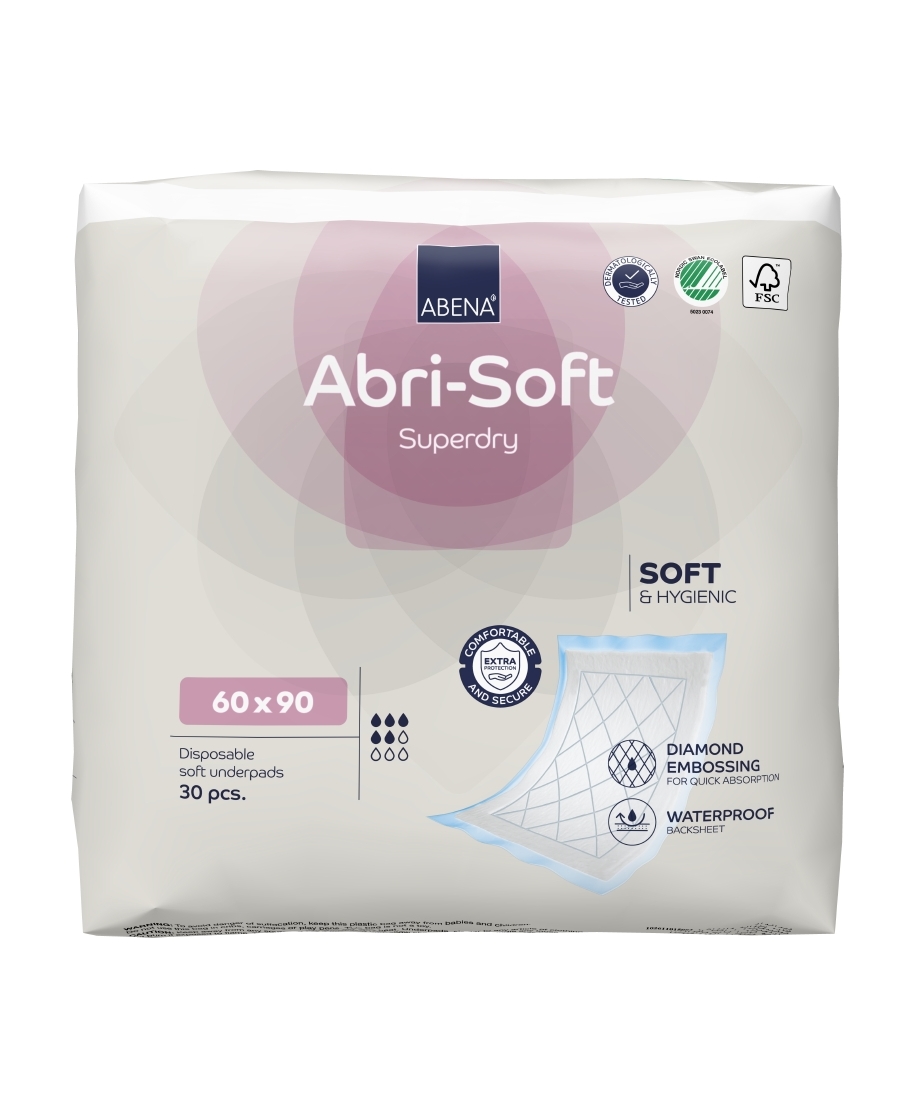 ABENA Disposable pads, Abri-soft Superdry, 60x90cm, 30 pcs. (Denmark)