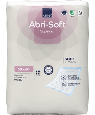 ABENA Disposable pads, Abri-soft Superdry, 60x60cm, 60 pcs. (Denmark)