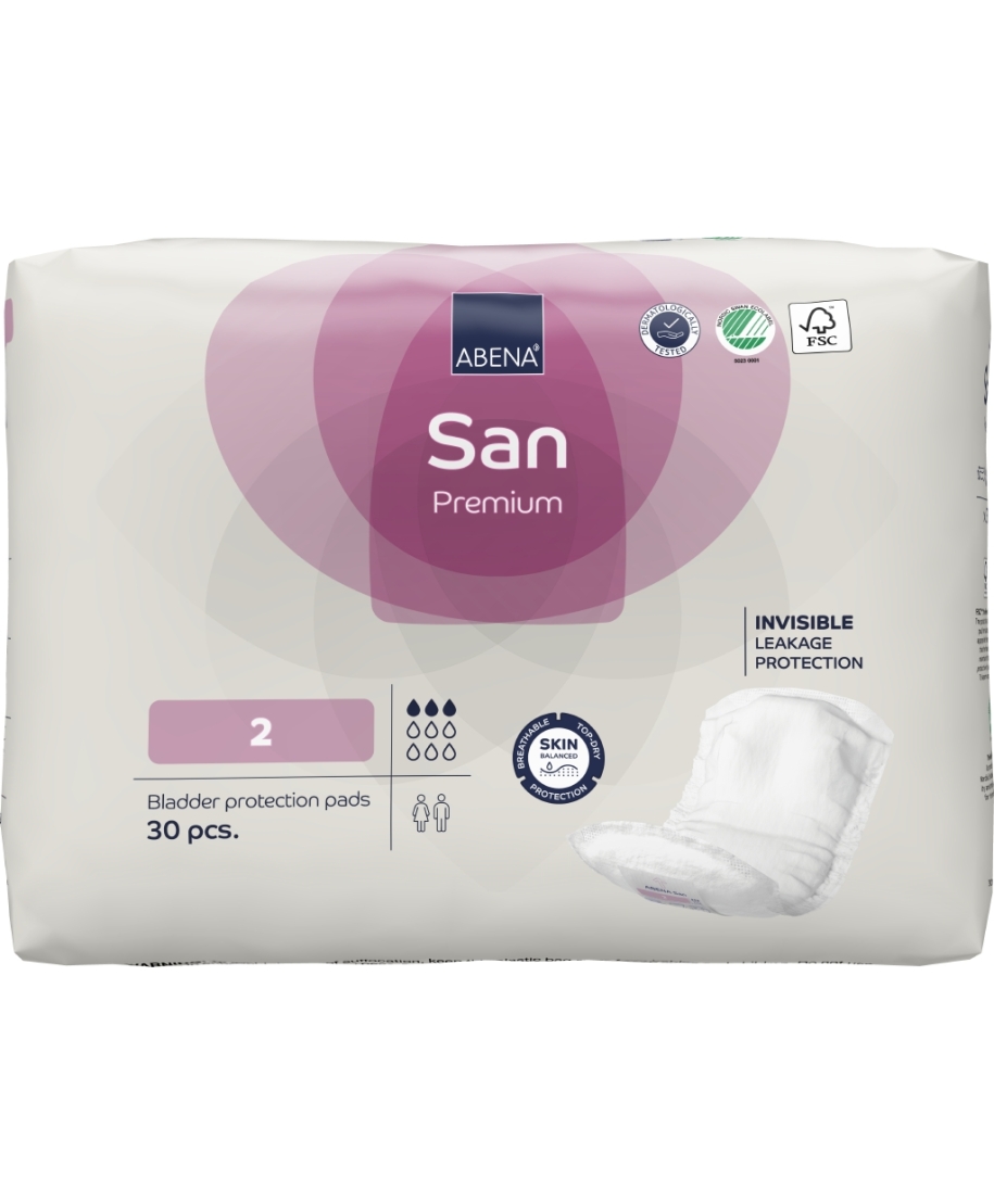ABENA San 2 Premium incontinence pads 30 pcs. (Denmark)