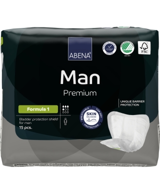 ABENA Man Formula 1 bladder protection shield, 15 pcs.