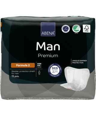ABENA Man Formula 2 bladder protection shield, 15 pcs.