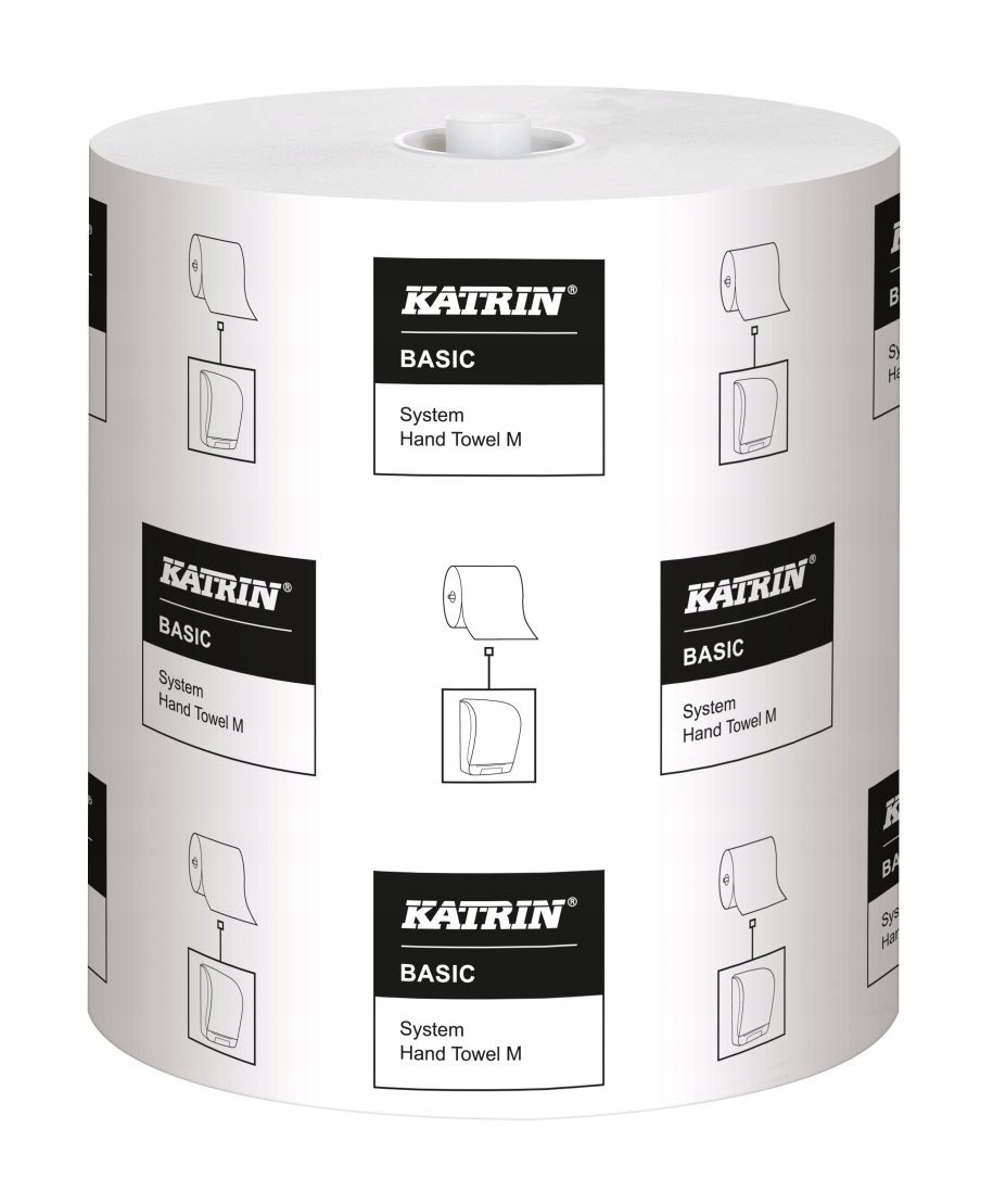 Paper towels "Katrin Basic System M", 1 ply, 180m, art. 46020