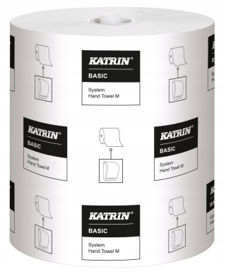 Бумажные полотенца "Katrin Basic System M", 1 слой, 180м, art. 46020