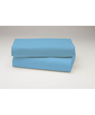 FLORIANA Bed sheet (calico) light blue