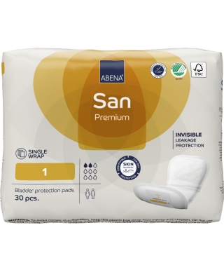 ABENA San 1 Premium ieliktnīši urīna nesaturēšanai 30 gab. (Dānija)