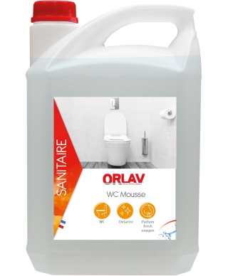 HYDRACHIM Sanitary area, WC cleaning and disinfecting Orlav-327 WC MOUSSE 5L (France)