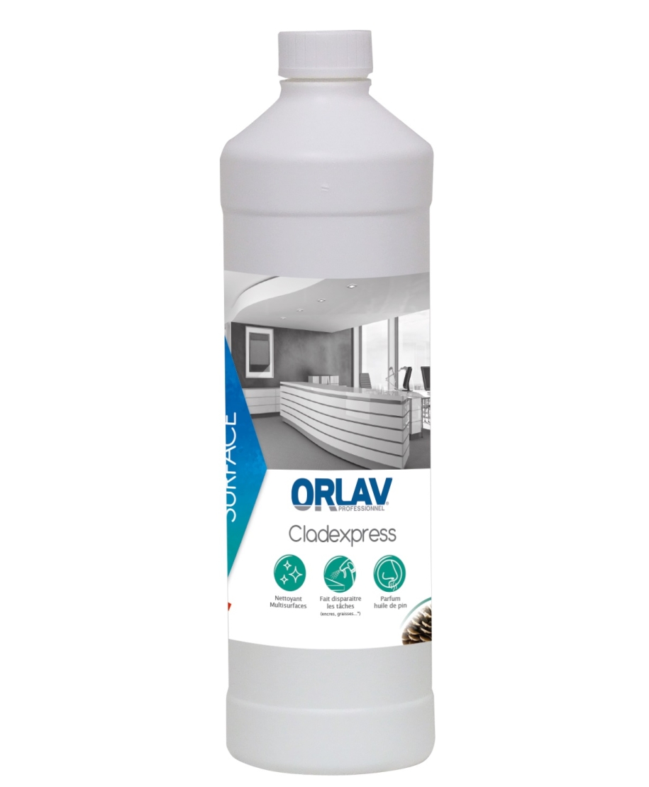 Mazgāšanas līdzeklis dažādu virsmu tīrīšanai ORLAV-6009 Cladexpress (Hydrachim)