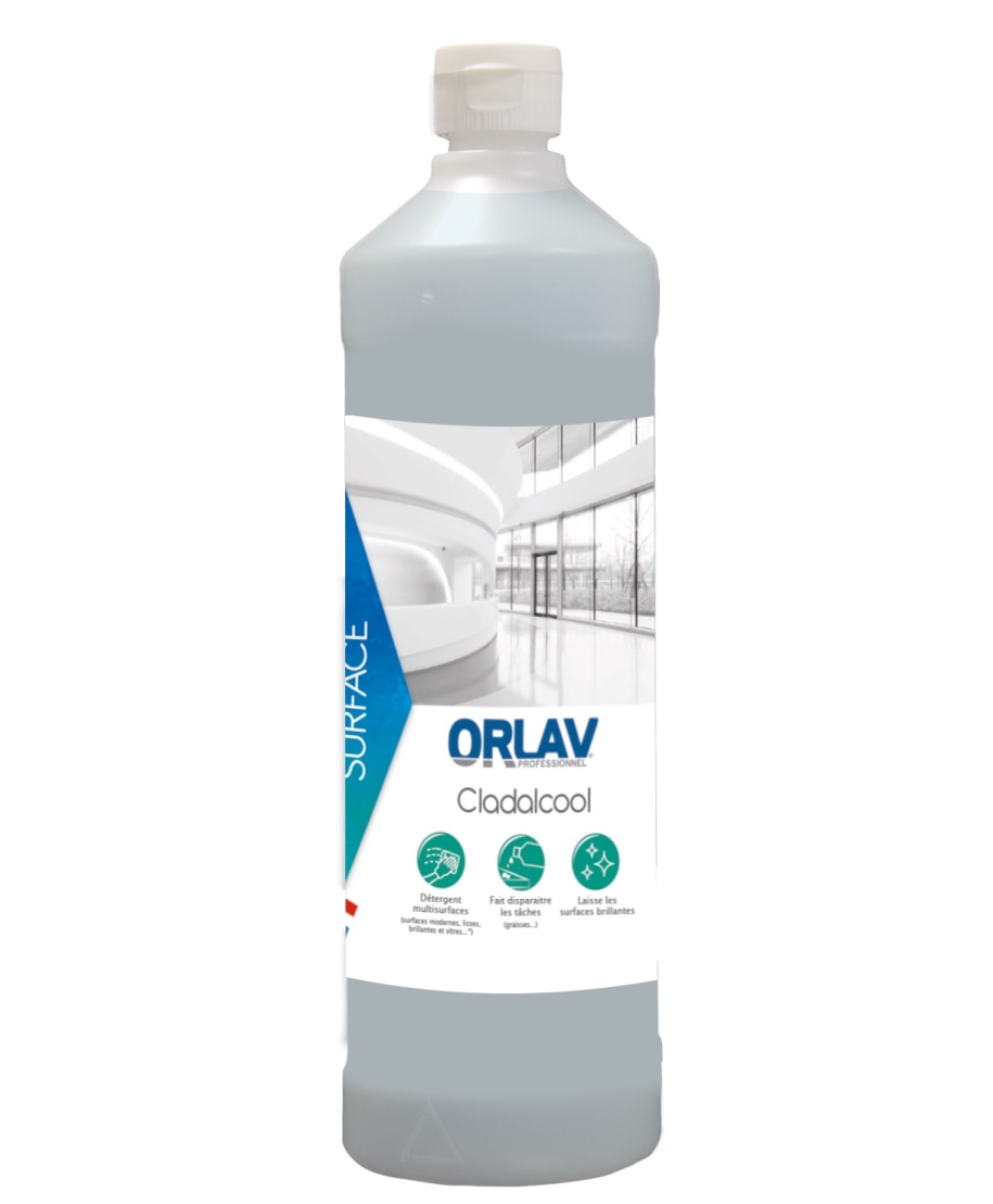 Чистящее средство для деликатных поверхностей ORLAV-6001 Cladalcool, 1л (Hydrachim)