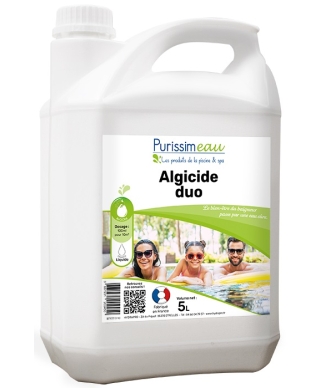 Peldbaseinu tīrīšanas līdzeklis Puris-0073 Algicide Duo, 5L (Hydrachim)