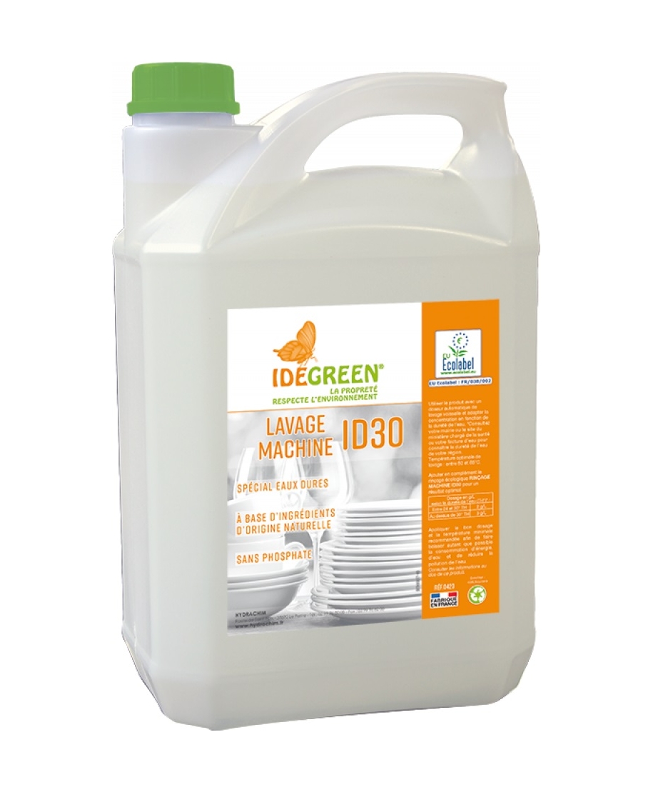 Ecological detergent for dish washing machines "Idegreen ID30 - 423 Lavage Machine", 5L (France)