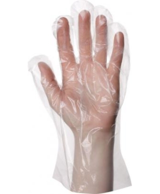 One - off polyethylene gloves, 50 pairs, art.PIR 0010 (L)