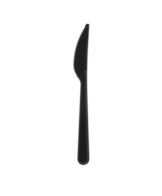Plastic knives, 50 pcs., black