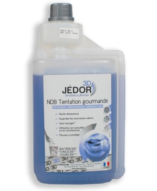 Дезинфицирующее ароматизированное чистящее средство JEDOR 3D NDB Tentation gourmande, 1л (Hydrachim)