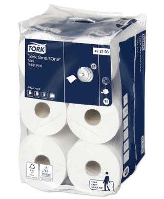 Toilet paper "Tork Smart One Mini", 2 plies, 111m, art. 472193