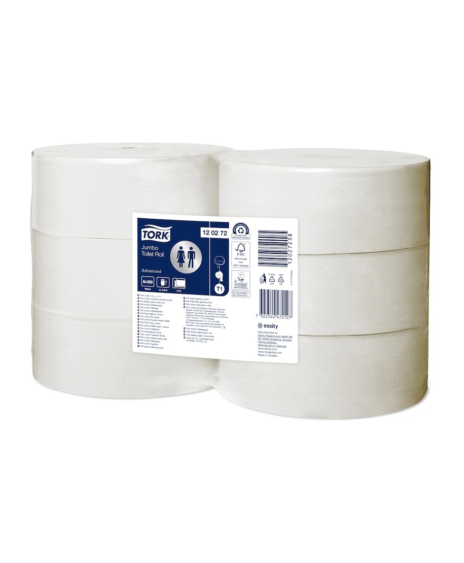 Toilet paper "Tork Jumbo Advanced", 2 plies, 360m, art. 120272