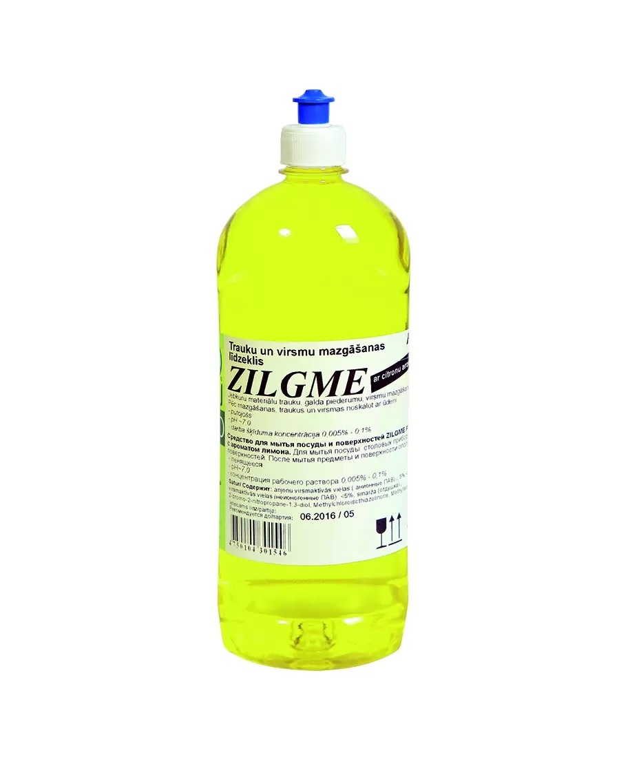 Trauku un virsmu mazgāšanas līdzeklis ar citronu aromātu ZILGME