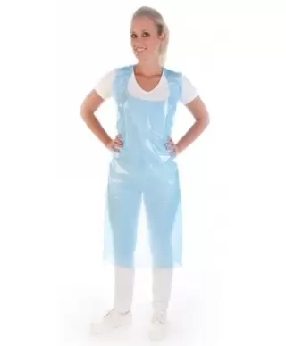 Disposable apron, blue, 100 pcs.