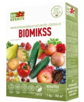 Augu un augsnes bagātināšanas līdzeklis "Biomikss", 1 kg