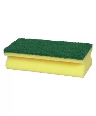 Sponge with abrasive, 15x7x4 cm