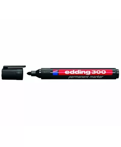 Marķieris Edding E300, melns