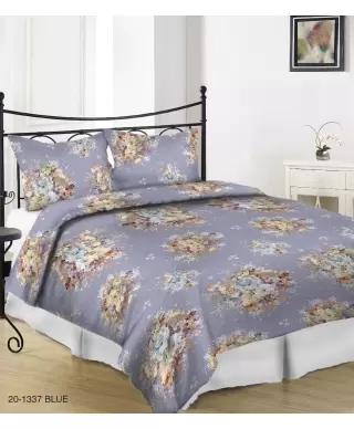 FLORIANA Bedding set (sateen) Floresta 20-1337 Blue