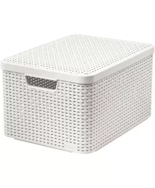 Storage box with lid 30L