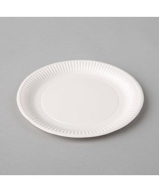 Disposable paper plates ø18cm, 100 pcs.